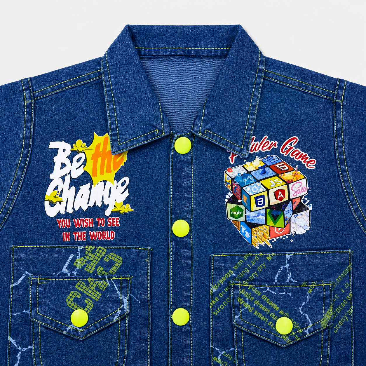 Boys Denim 3-Piece Suit – Printed T-Shirt, Jacket & Jeans Set
