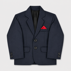Boys 5-Piece Black Formal Suit Set – Blazer, Waistcoat, Shirt & Pant