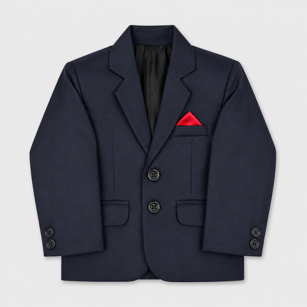 Boys 5-Piece Black Formal Suit Set – Blazer, Waistcoat, Shirt & Pant