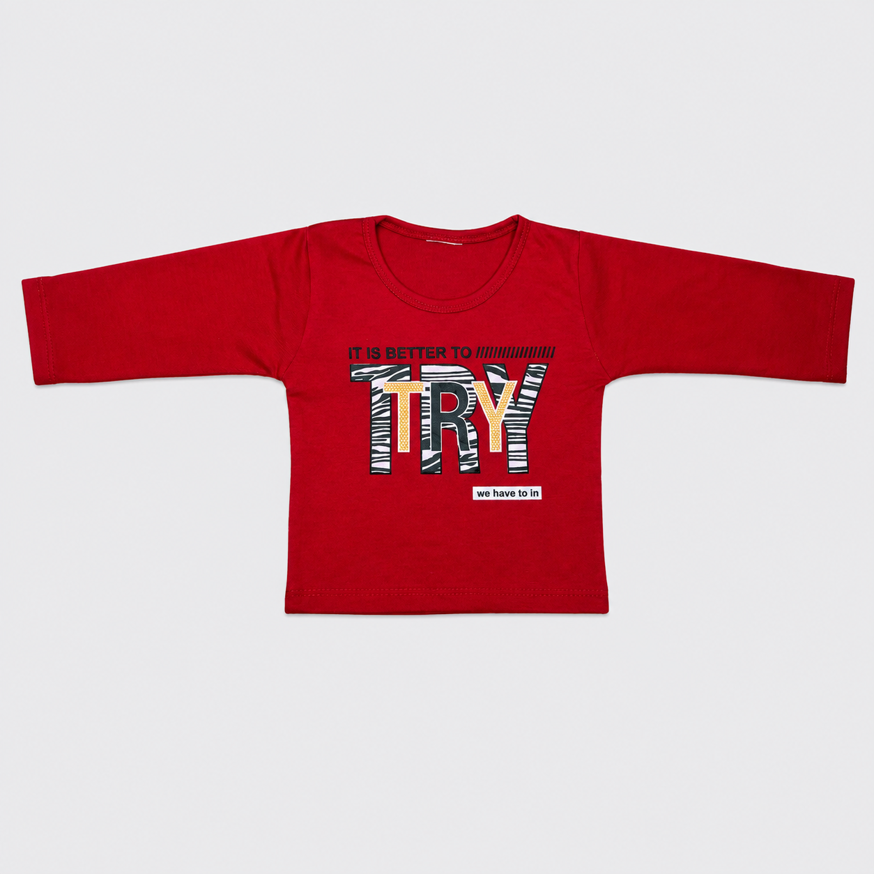 Baby Boys Jersey 2 Piece Tracksuit Set – Printed Full Sleeve T-Shirt & Trouser