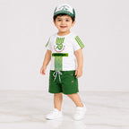 Boys 14 August Jersey Suit 12-18 Months – Pakistan Independence Day 3 Piece Outfit