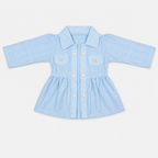 Girls Imported Jersey 3-Piece Suit – Butterfly Printed Inner Set