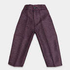 Boys 4 Piece Formal Suit – Mauve Waistcoat & Trouser with Black Shirt