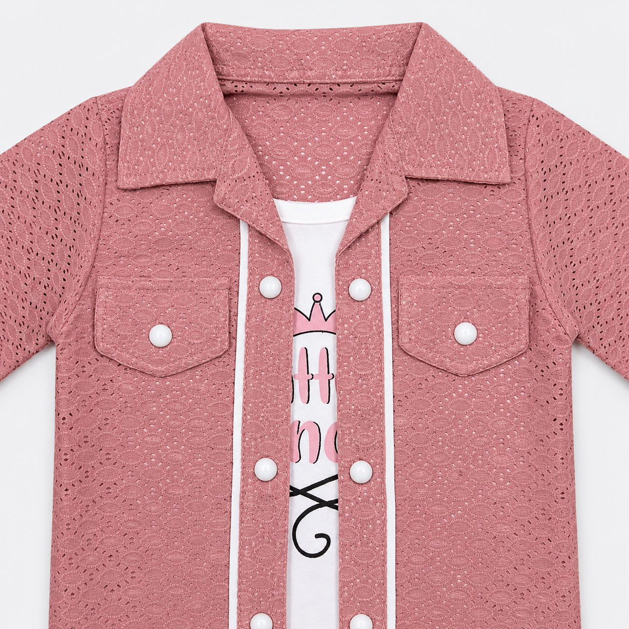 Girls 2.5 Piece Imported Jersey Suit – Princess Printed Outfit