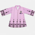 Lavender Purple Digital Printed Chiffon Girls Suit Age 4-10 Year | Lamtar Kids