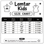 Girls 3-Piece Denim-Look Cotton Suit (Sleeveless Vest, Brown Inner & Bell-Bottom Trouser)