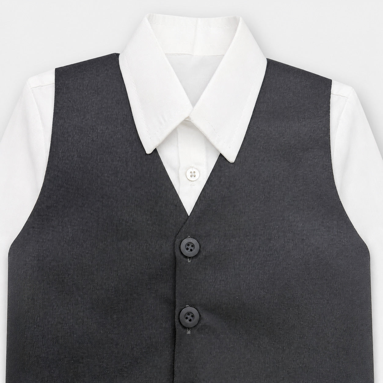 Boys 4 Piece Premium  Black Coat Pant Suit – 4-7 Years