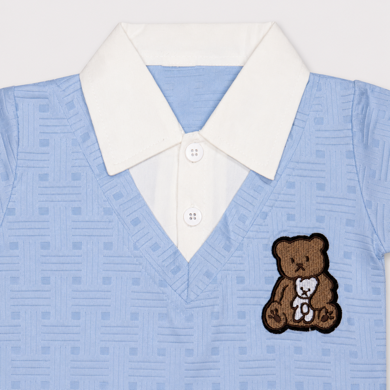Boys Bear Design 2 Piece Set – Premium Jersey Casual Outfit | Lamtar Kids