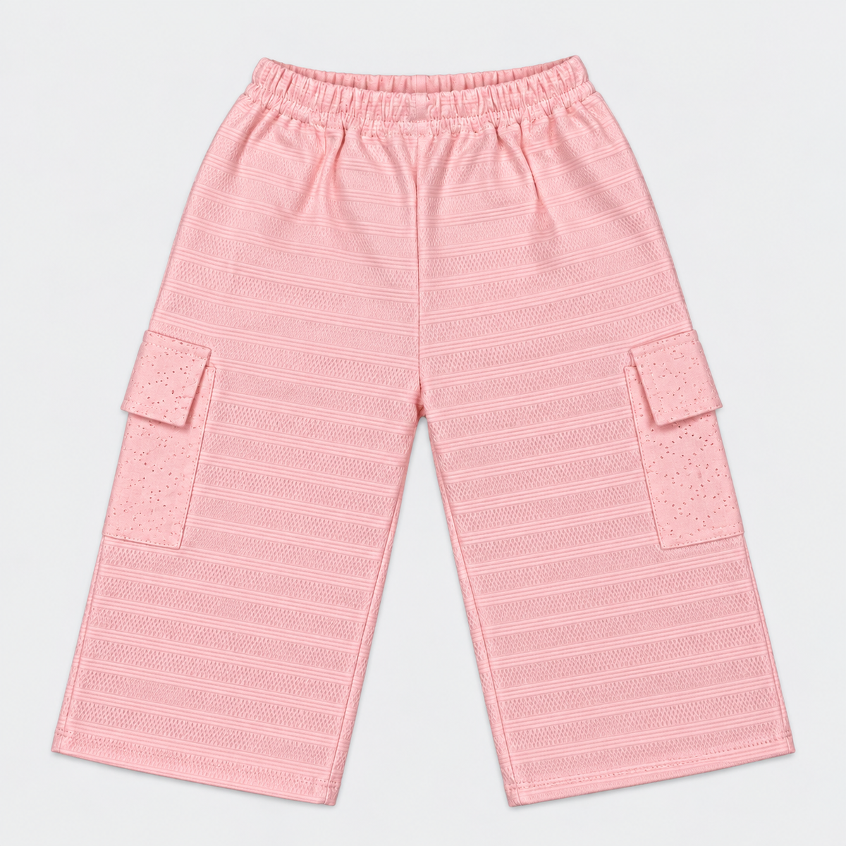 Girls Premium Textured Jersey 2-Piece Suit – ABC Embellished Top & Trouser