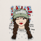 Baby Girls Printed Jersey 2-Piece Set | Smile Graphic Printed