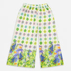 Girls Green Digital Printed Chiffon Frock  2 Piece Suit | Floral Printed Frock & Trouser | 4–10 Years | Lamtar Kids