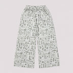 Girls Grey Geometric Digital Printed Chiffon 3 Piece Suit | Kids Co-Ord Set Pakistan | Lamtar Kids