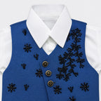 Boys Royal Blue Waistcoat Suit 3 Piece – 2-6 Years