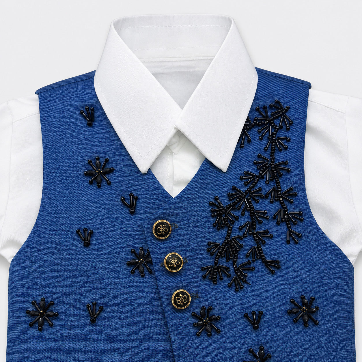 Boys Royal Blue Waistcoat Suit 3 Piece – 2-6 Years