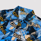 Blue Graphic Printed Linen Boys Co-Ord Set 1 To 4 Years | Lamtar Kids
