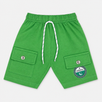 Boys 14 August Pakistan Independence Day Jersey T-Shirt & Shorts Set – Green White Outfit – Size 1-4 Years