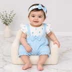 Pack of 3| Baby Girls Fine Jersey Romper| 0-9 Months – Newborn Summer Wear