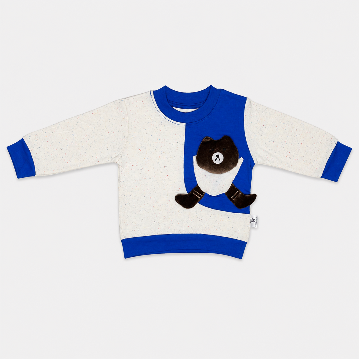Boys Teddy Bear 2-Piece Tracksuit Set | Full Sleeve Baby Boy Outfit 3 color