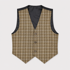 Boys Checkered 5-Piece Tuxedo Suit – Premium Formal Wear