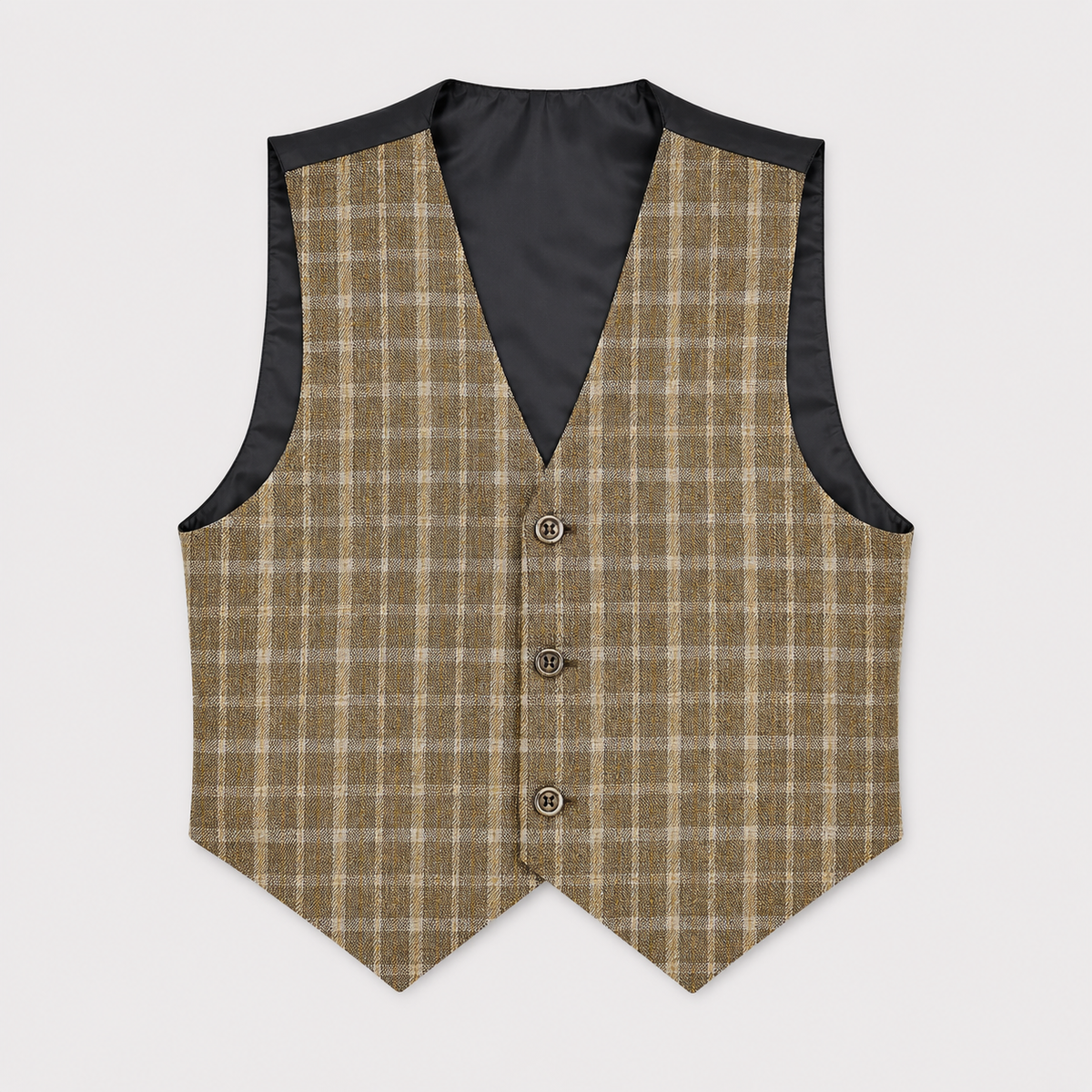 Boys Checkered 5-Piece Tuxedo Suit – Premium Formal Wear