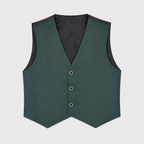 Boys Premium 5-Piece Tuxedo Suit – Green Formal Suit with Waistcoat, Shirt & Tie