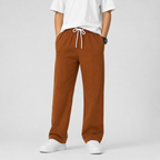 Kids Plain Wide-Leg Drawstring Pants | Comfortable Casual Trousers Unisex