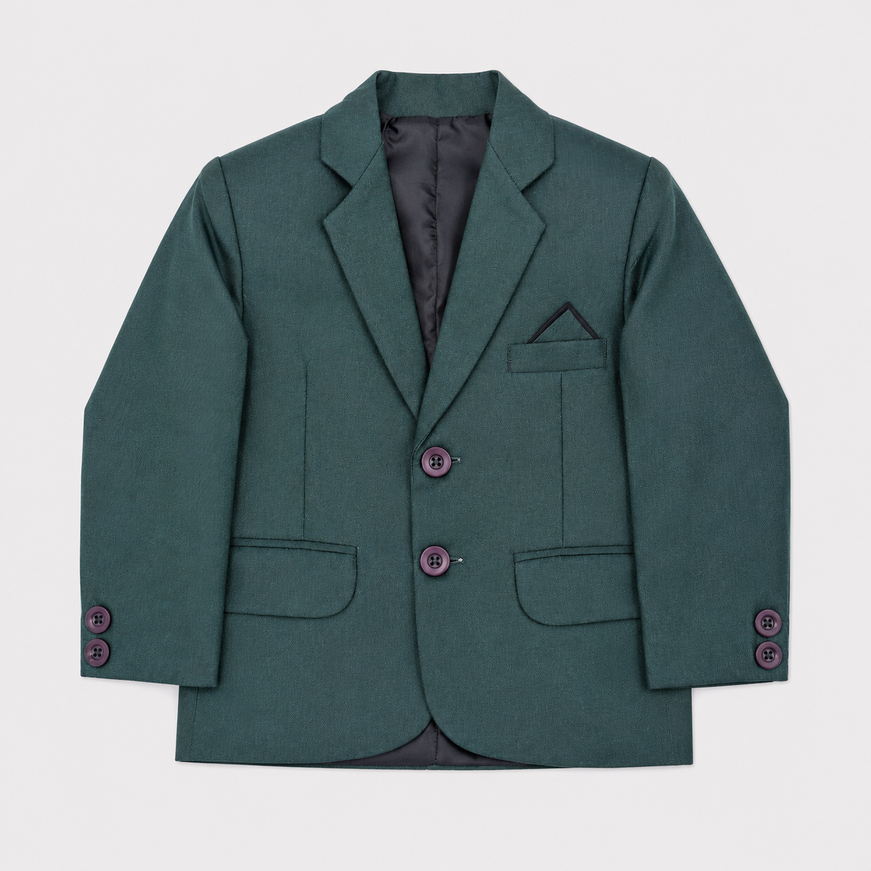 Boys Premium 5-Piece Tuxedo Suit – Green Formal Suit with Waistcoat, Shirt & Tie