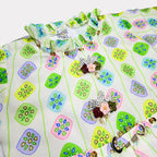 Girls Green Digital Printed Chiffon Frock  2 Piece Suit | Floral Printed Frock & Trouser | 4–10 Years | Lamtar Kids