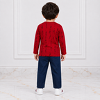 Boys Printed Jersey Shirt with Jeans – 2 Piece Casual Outfit
