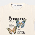 Girls Butterfly 3D Look | Premium Jersey With Denim | 2-Piece Suit