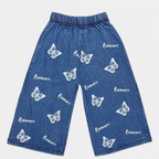 Girls Butterfly 3D Look | Premium Jersey With Denim | 2-Piece Suit
