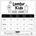 Girls Aqua Graphic T-Shirt & Black Frill Shorts Set | Lamtar Kids