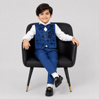 Boys Royal Blue Waistcoat Suit 3 Piece – 2-6 Years