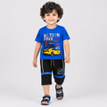 Boys Action Force Racer Jersey T-Shirt & Shorts 2 Piece Set (1-4 Years)