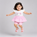 Cute Bunny Print Soft Cotton 2 Piece Outfit for Baby Girls | Lamtar kids