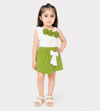 Girls Premium Jersey 2-Piece Floral Top & Skirt Set | Lamtar Kids
