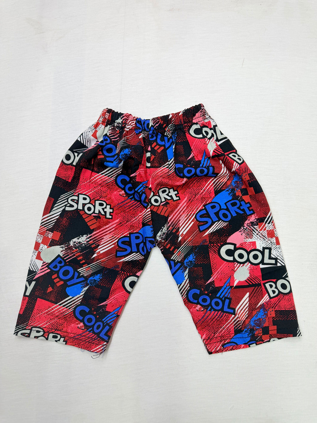 Red Graphic Linen Boys 2 Piece Summer Outfit 1 To 4 Years | Lamtar Kids