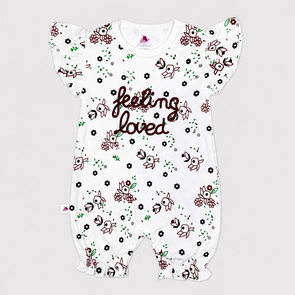 Pack of 3| Baby Girls Fine Jersey Romper| 0-9 Months – Newborn Summer Wear