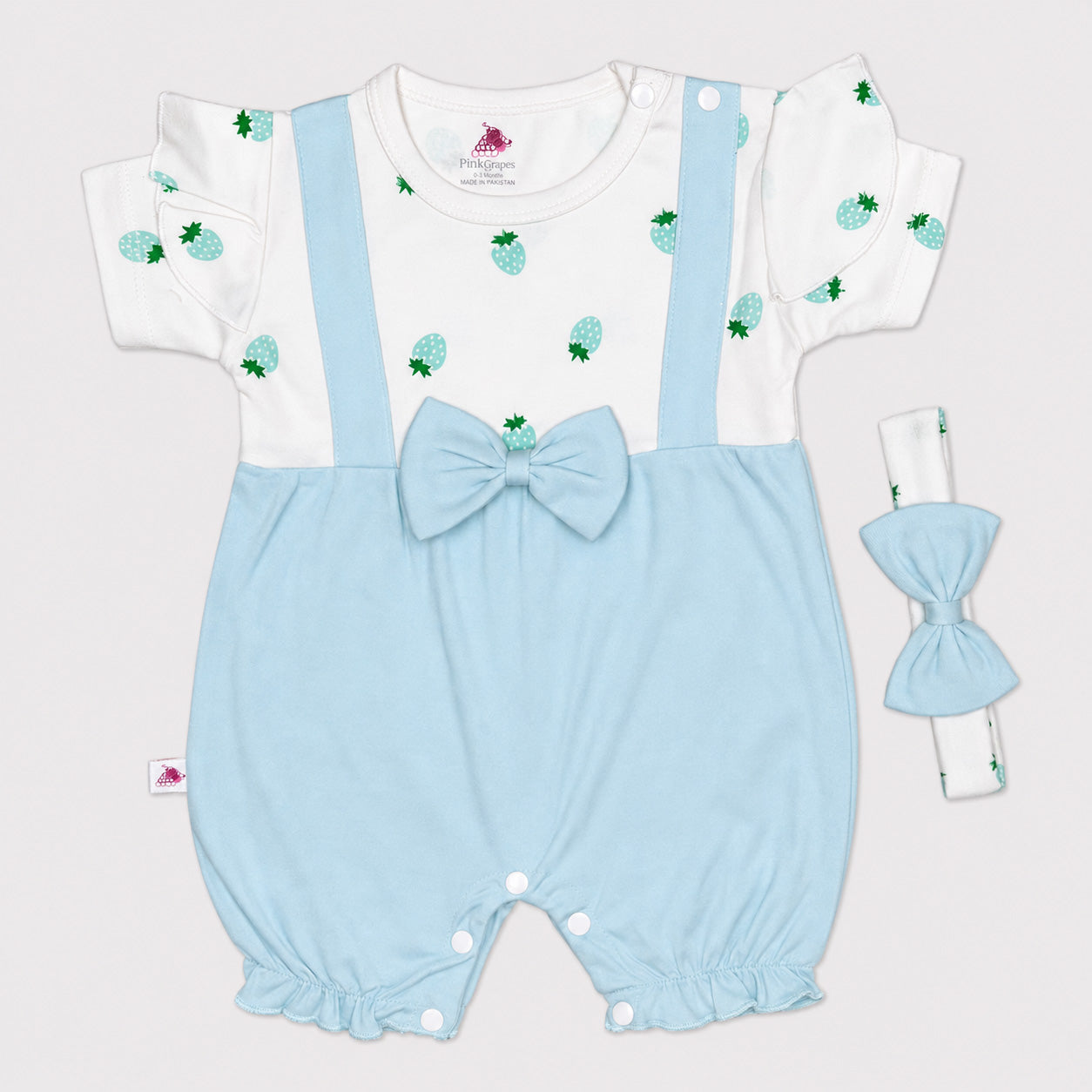 Pack of 3| Baby Girls Fine Jersey Romper| 0-9 Months – Newborn Summer Wear