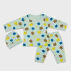 NEWBORN BABY 3-PIECE FINE JERSEY SUIT WITH CAP (SIZE ZERO) - AVAILABLE IN 3 COLORS