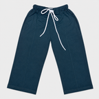 Kids Plain Wide-Leg Drawstring Pants | Comfortable Casual Trousers Unisex