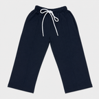 Kids Plain Wide-Leg Drawstring Pants | Comfortable Casual Trousers Unisex