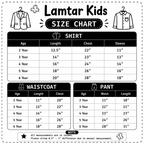 Boys Brown 3 Piece Waistcoat Suit 2-6 Years – Formal Dress Set for Kids