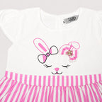Cute Bunny Print Soft Cotton 2 Piece Outfit for Baby Girls | Lamtar kids