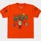 Boys Jersey Short Suit – Orange Black 2 Piece Summer Set | Lamtar Kids