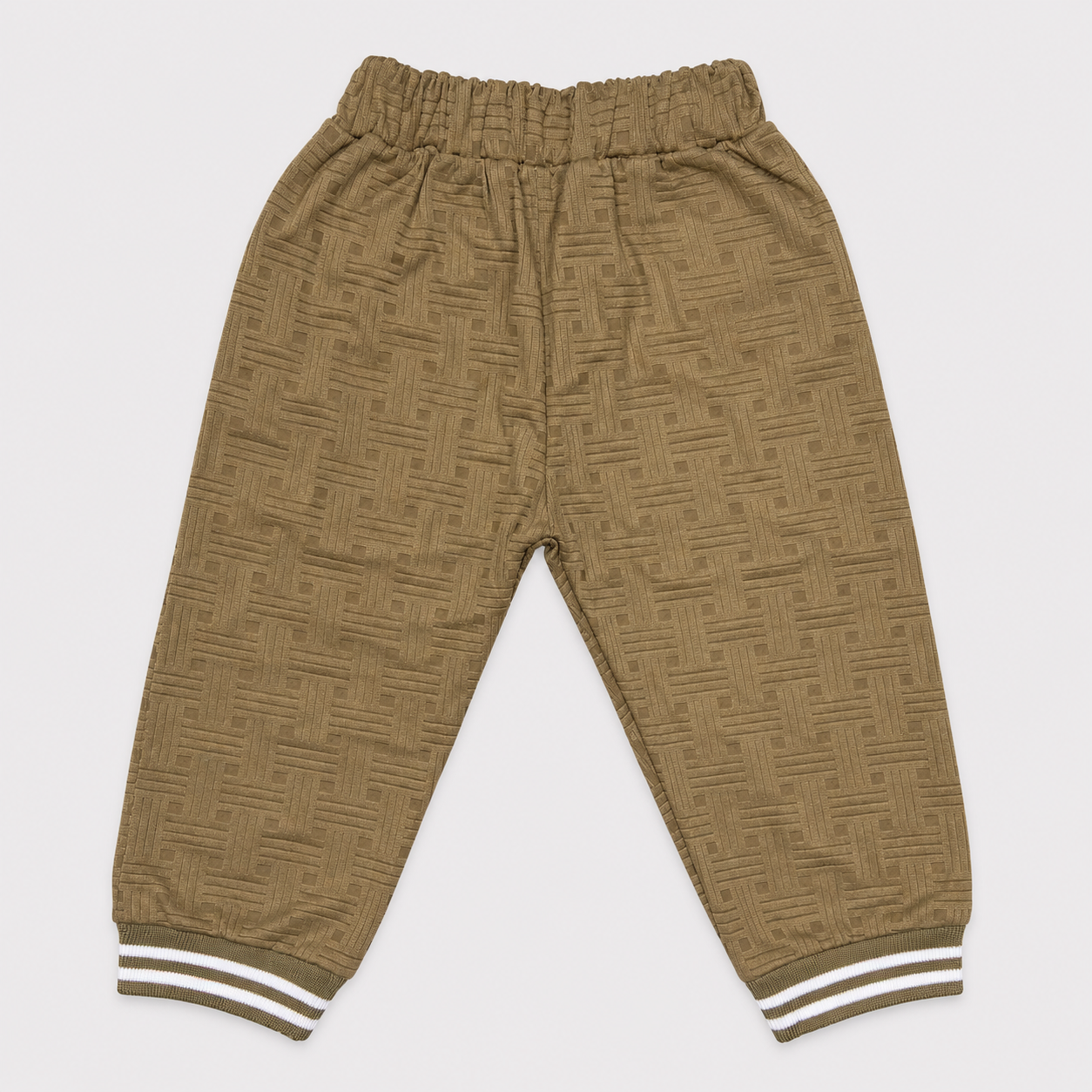 Boys Pre-Winter 2 Piece Bear Printed Sweatshirt & Jogger Set – Textured Warm Outfit