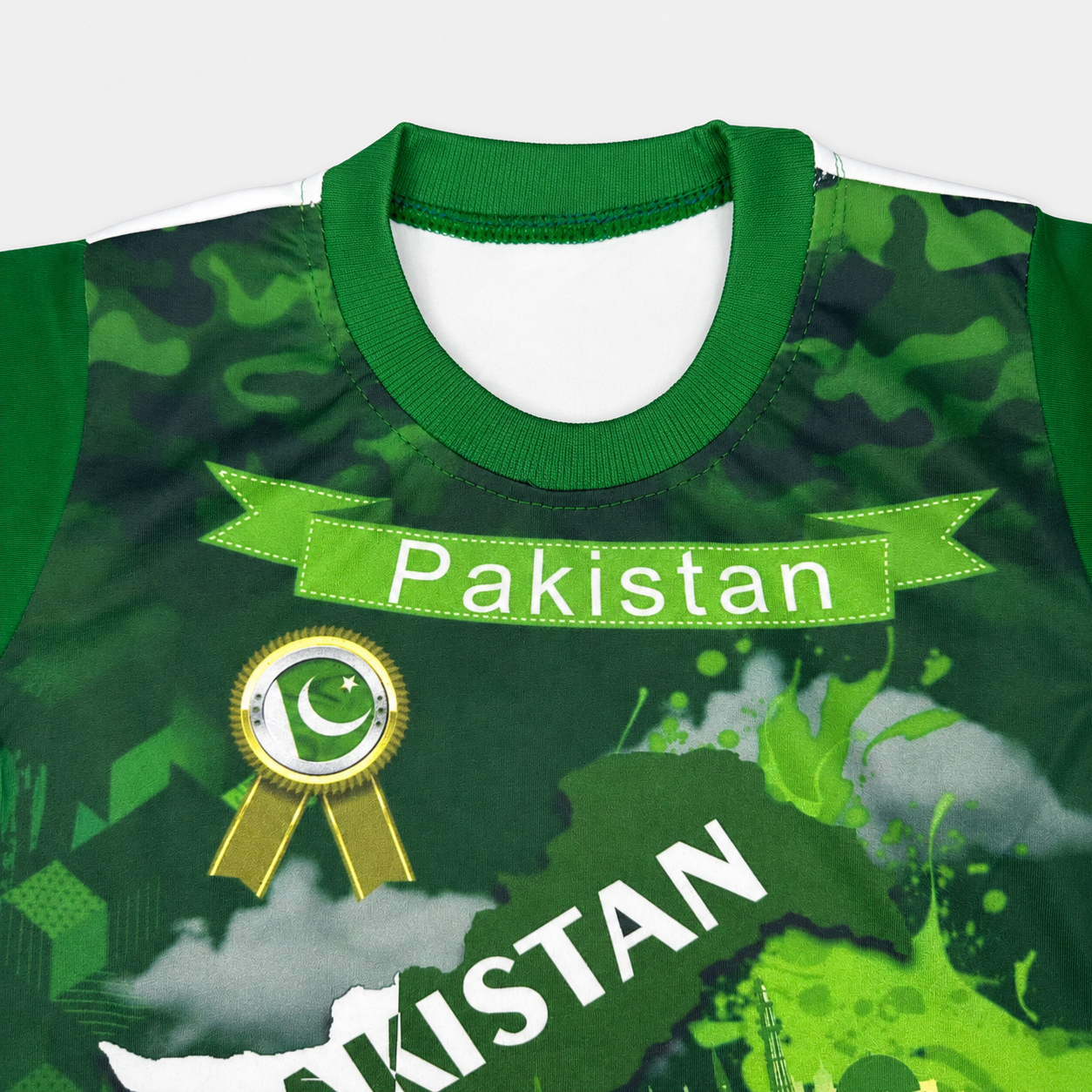 Boys 14 August Pakistan Map Jersey T-Shirt & Shorts Set – 1-4 Years