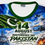 Boys Pakistan Navy 14 August Jersey Short Suit – 1-4 Years