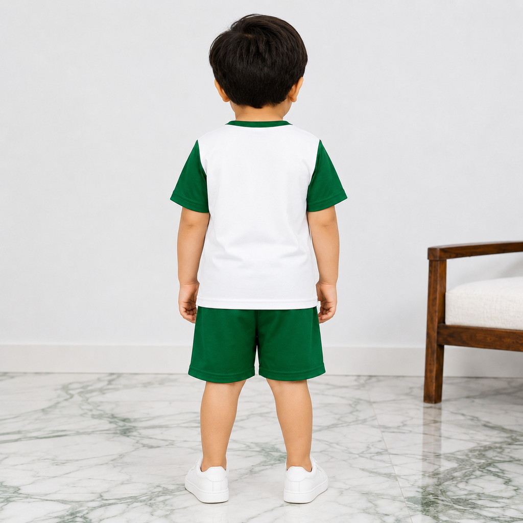 Boys Independence Day Jersey T-Shirt & Shorts Set – 1-4 Years