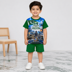 Boys Pakistan Navy 14 August Jersey Short Suit – 1-4 Years